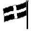 St Piran's Cornish flag