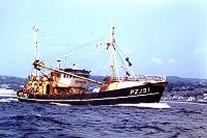 Newlyn Fishing Boat at Sea