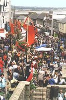 Market Jew Street on Mazey Day