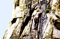 Sea cliff climbing